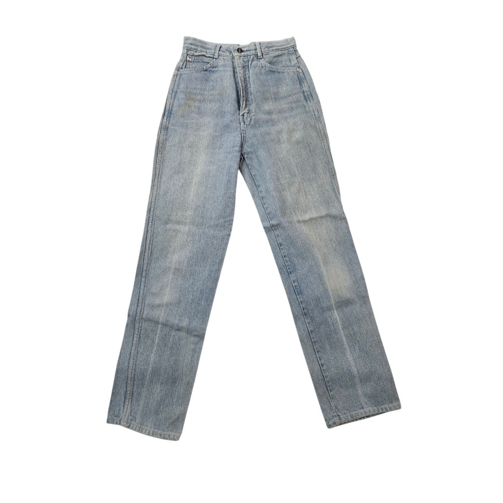 Vintage‎ Ms. Lizz High Waisted Striped Jeans Light Wash Denim Size 9/10 Made...